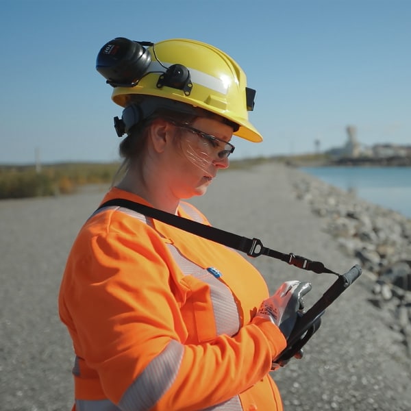Manitobans working on a mining site